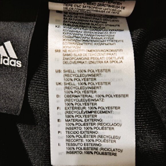 Adidas Women's Track Jacket 3S Long Sleeve Black/White Size M - Picture 10 of 10